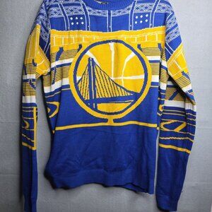 NBA Golden State Warriors Light Up Ugly Christmas Sweater Adult Sz Medium WORKS